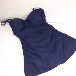 ACT navy blue swim dress